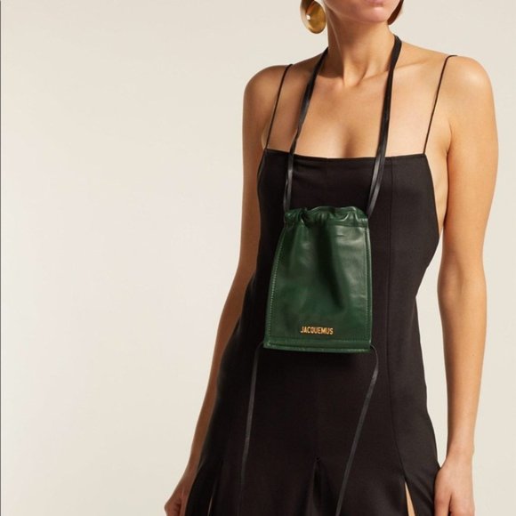 Jacquemus Handbags - Jacquemus RARE Le Pequeno green leather bag